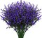 Bundles Artificial Lavender Fake Flowers Outdoor UV Resistant Plants